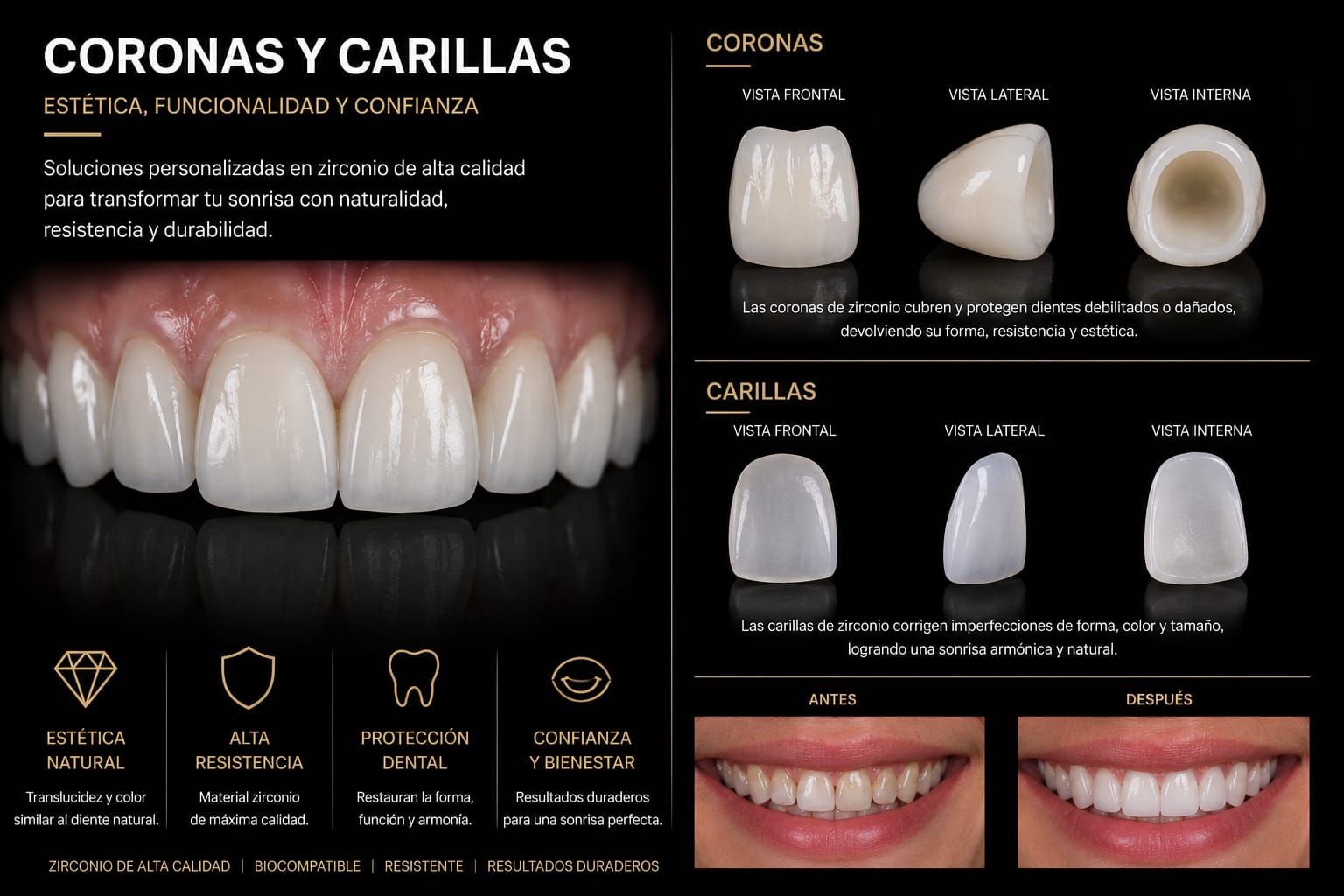 Coronas y Carillas